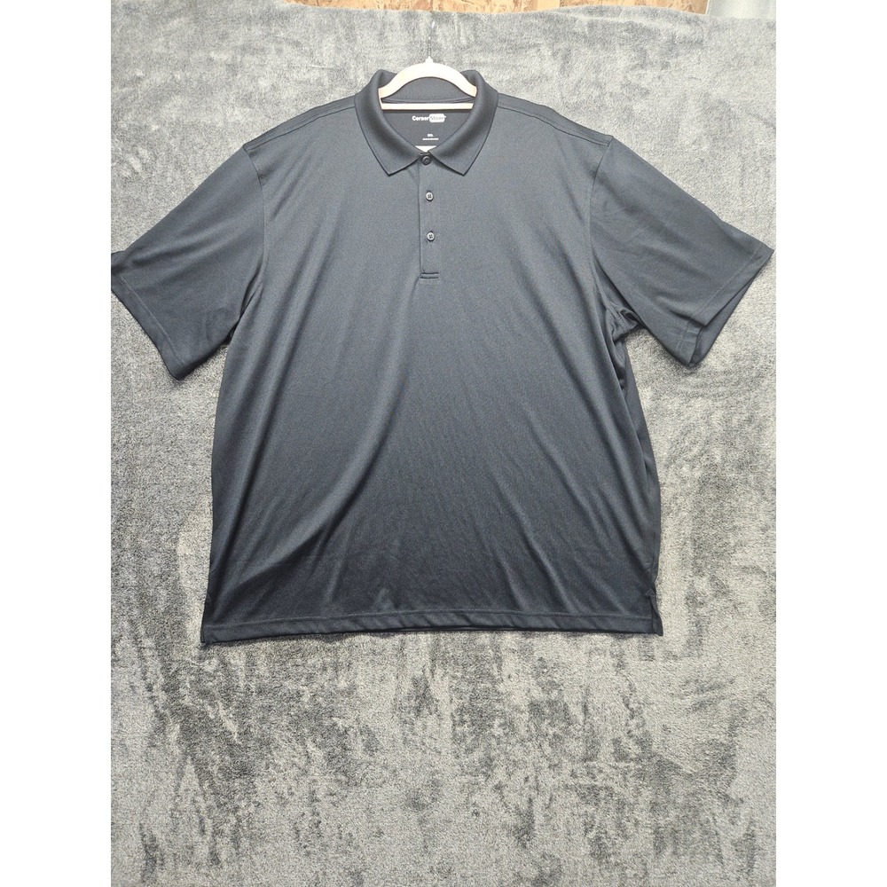 CornerStone Mens 3XL Black Select Snag-Proof Short Sleeve Polo Shirt CS412